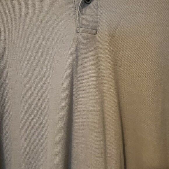 JOE'S USA Mens Sz LT Gray Solid Short Sleeve Polo shirt - Picture 4 of 9